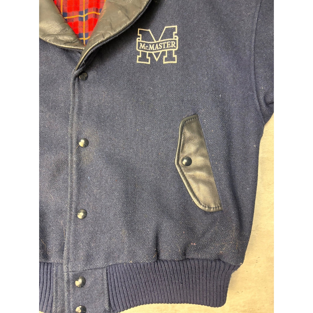 Vintage 1970s/80s McMaster University Varsity Jacket Size Medium