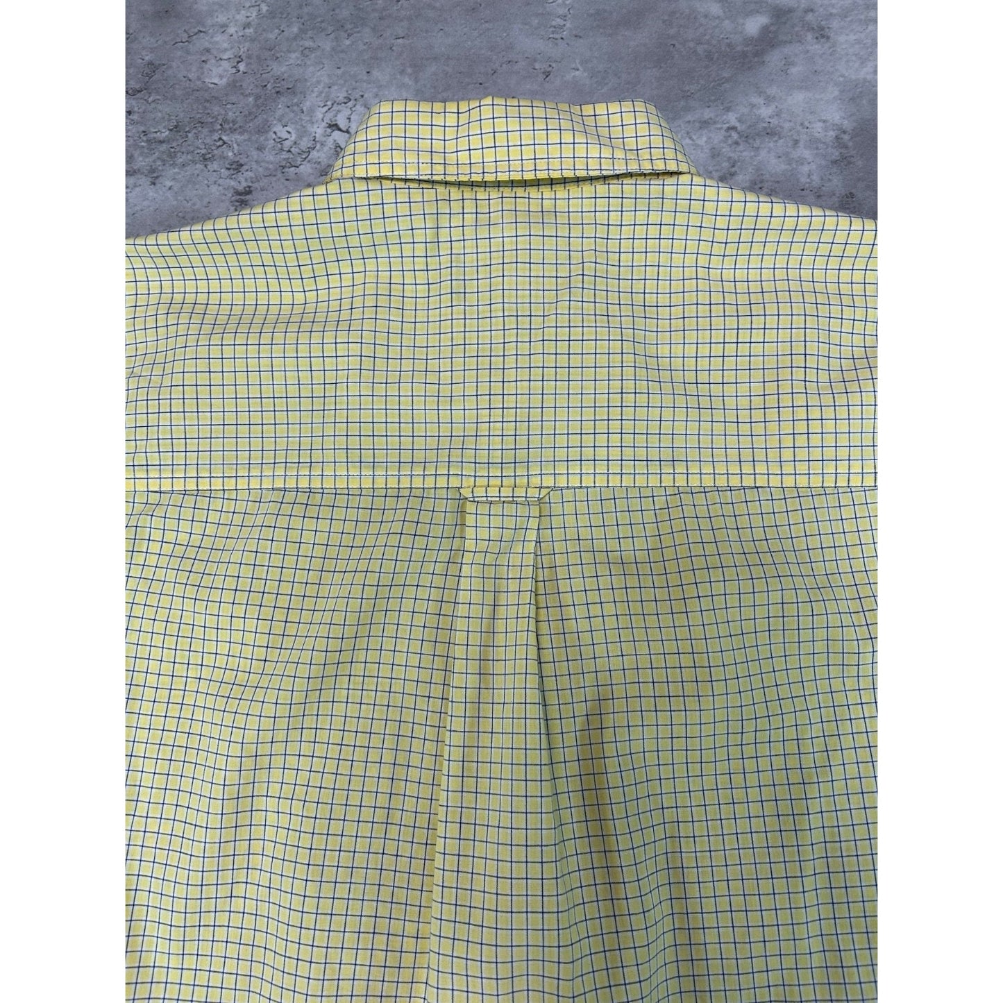 Vintage Chaps Ralph Lauren Plaid Single Pocket Short Sleeve Button Up Shirt Sz M