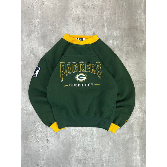 Vintage 90s Green Bay Packers NFL Embroidered Spellout Sweatshirt YOUTH Medium