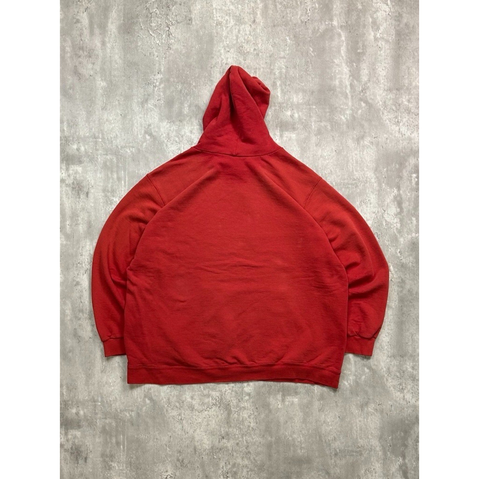 Vintage 2000s Nike Embroidered Middle Swoosh Hooded Red Sweatshirt Size 2XL