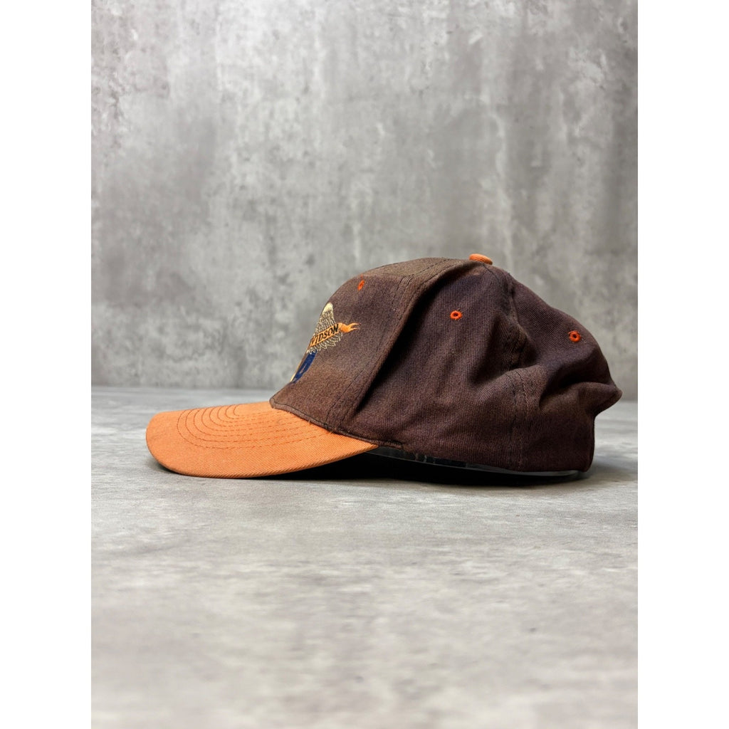 Vintage 90s Harley Davidson Embroidered Logo Spellout Snapback Hat OSFA