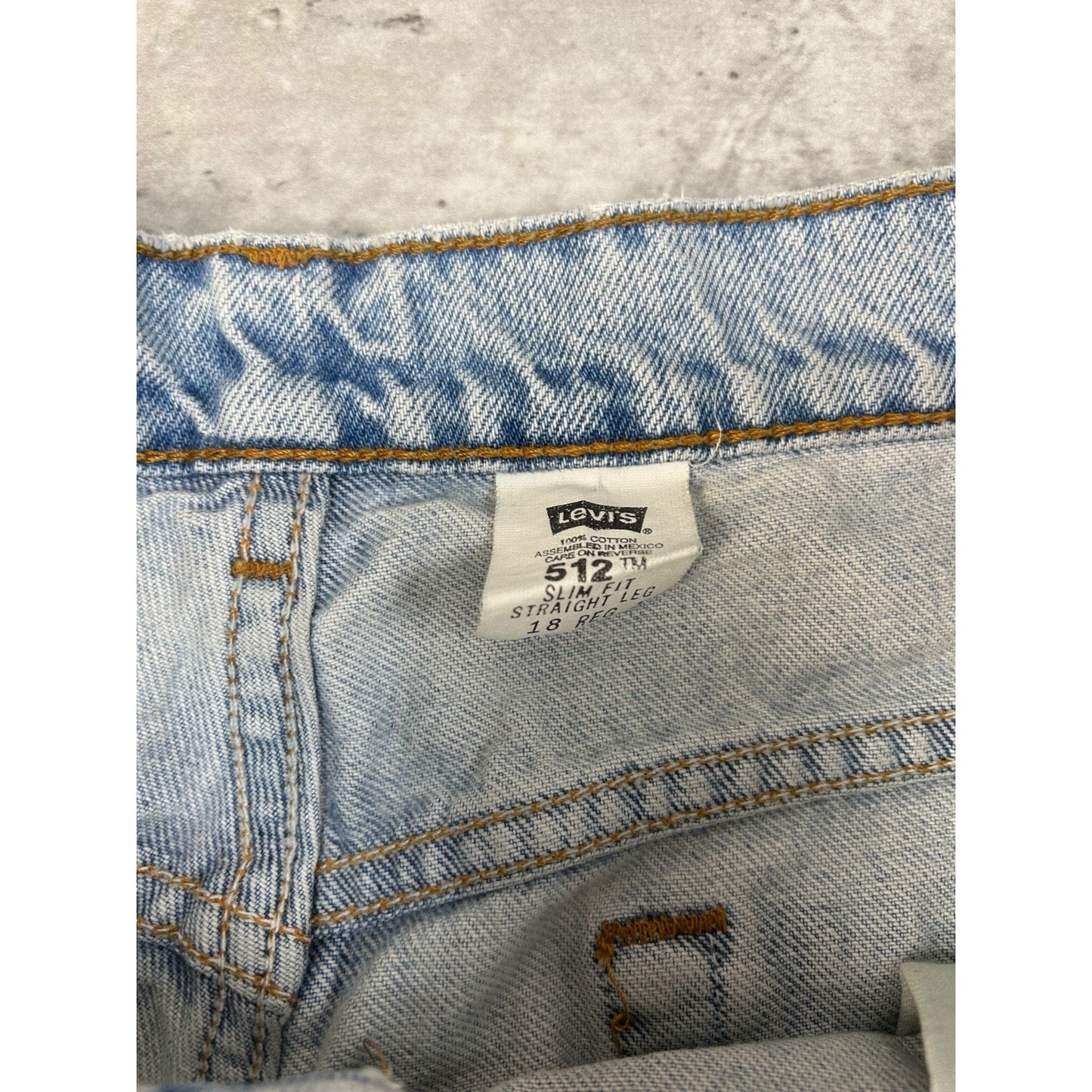 Vintage 90s Women's Levis 512 Slim Fit Red Tab Light Wash Denim Pants Size 36