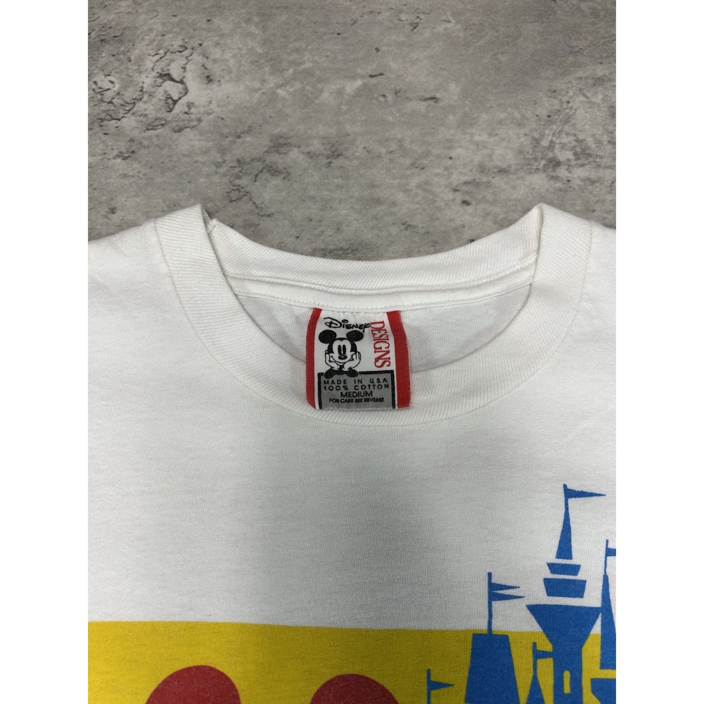 Vintage 80s Disney Mickey Mouse Cartoon Character Graphic T-Shirt Size Medium