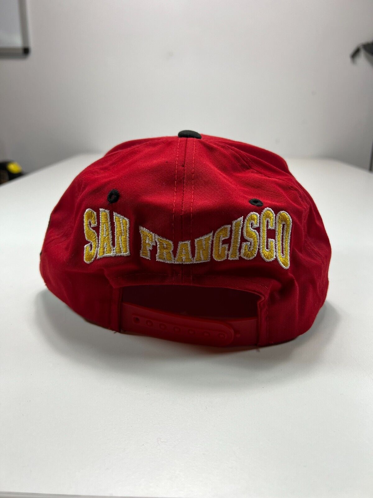 Vintage 90s San Fransisco 49ers Embroidered Block Letter Snapback Hat OSFA