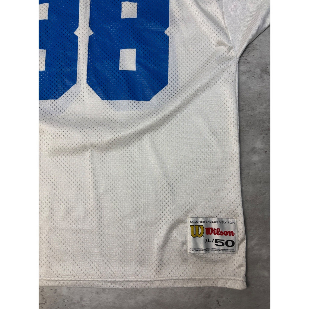 Vintage 90s Michael Irvin #88 Dallas Cowboys NFL Wilson Football Jersey Size XL
