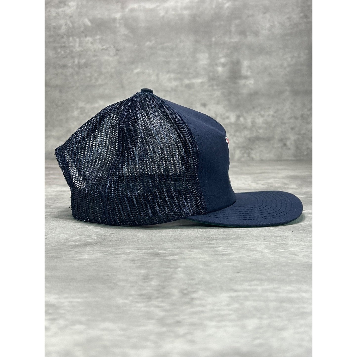 Vintage 80s Boston Red Sox MLB Embroidered Logo Trucker Snapback Hat OSFA