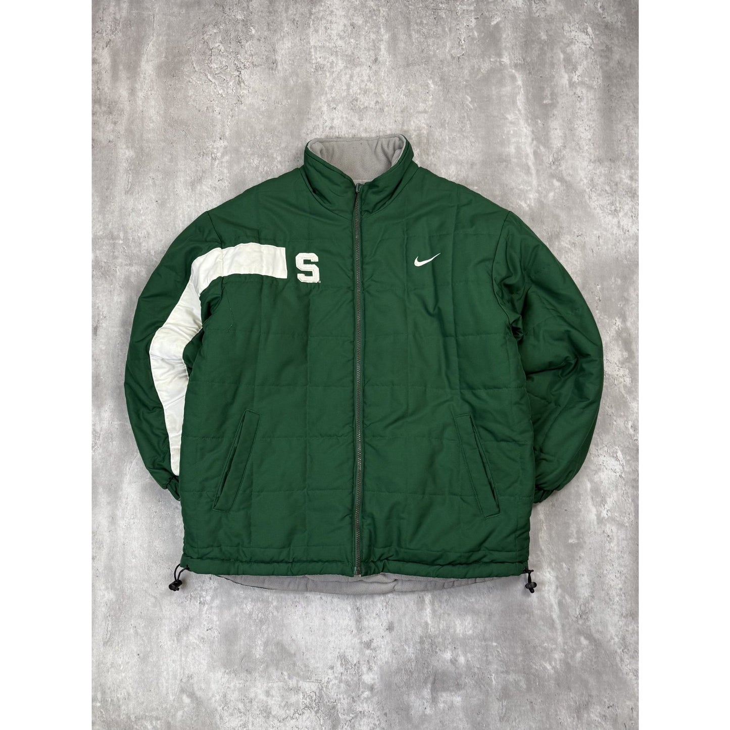 Vintage Michigan State Spartans NCAA Insulated Reversible Nike Jacket Size Small