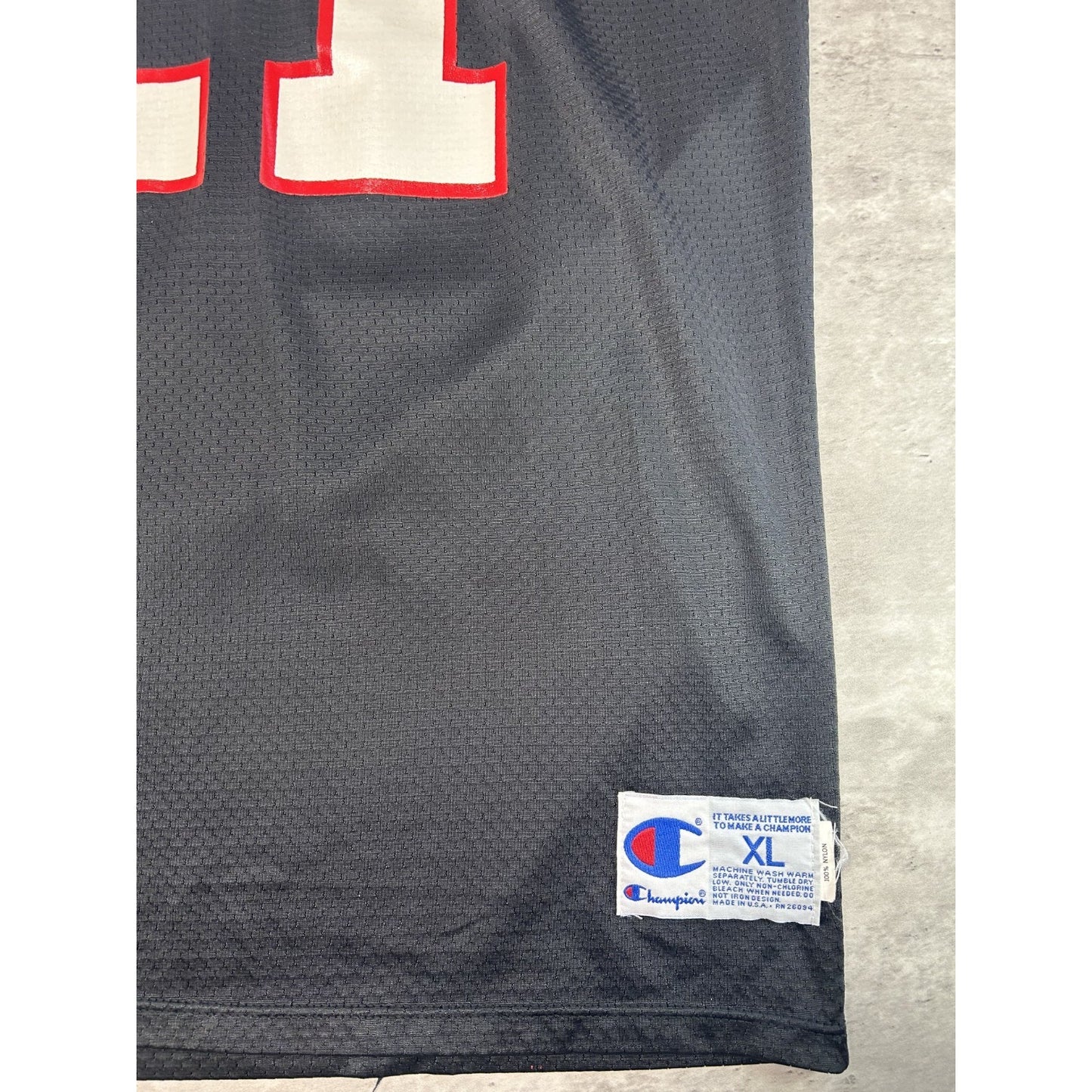 Vintage 90s Deion Sanders #21 Atlanta Falcons NFL Champions Jersey Size XL