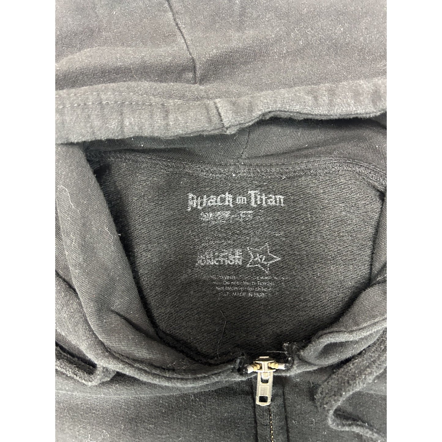 Attack On Titan Survey Corps Anime Promo Full Zip Hooded Sweatshirt Size XL