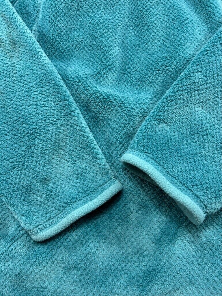 Vintage Patagonia Embroidered Logo SnapT Fleece Sweatshirt Size Medium Teal