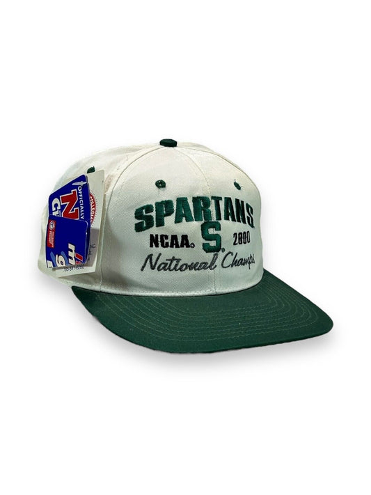 Vintage 2000 Michigan State Spartans NCAA National Champs Snapback Hat OSFA