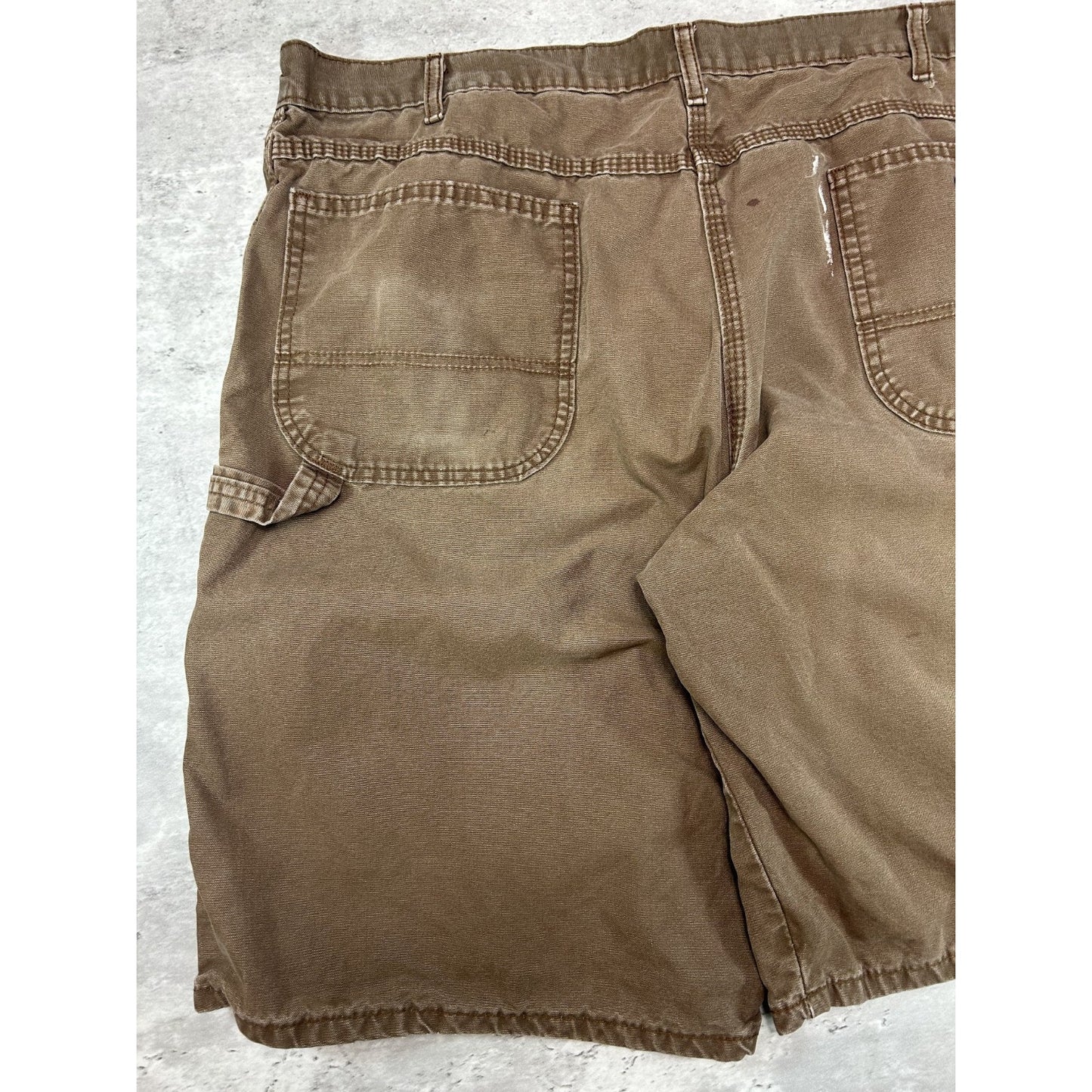 Dickies Canvas Workwear Utility Carpenter Shorts Size 40 Brown