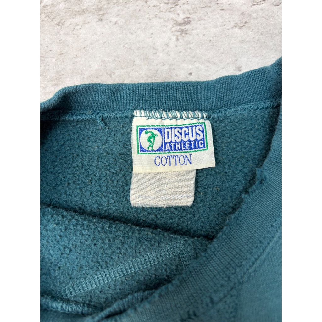Vintage American Outpost Graphic Spellout Sweatshirt Size 2XL