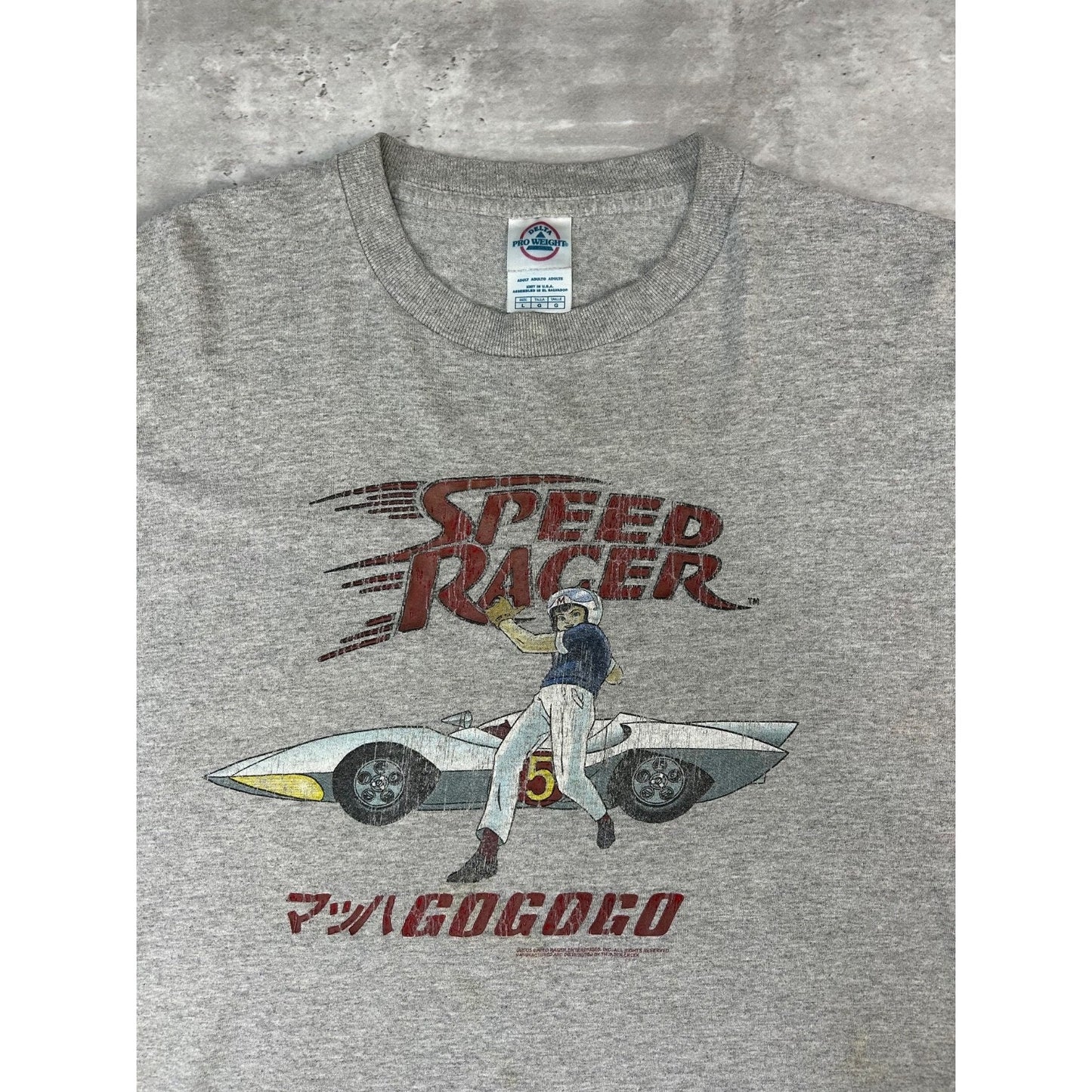 Vintage 2000s Speed Racer Anime TV Show Promo Graphic T-Shirt Size Large