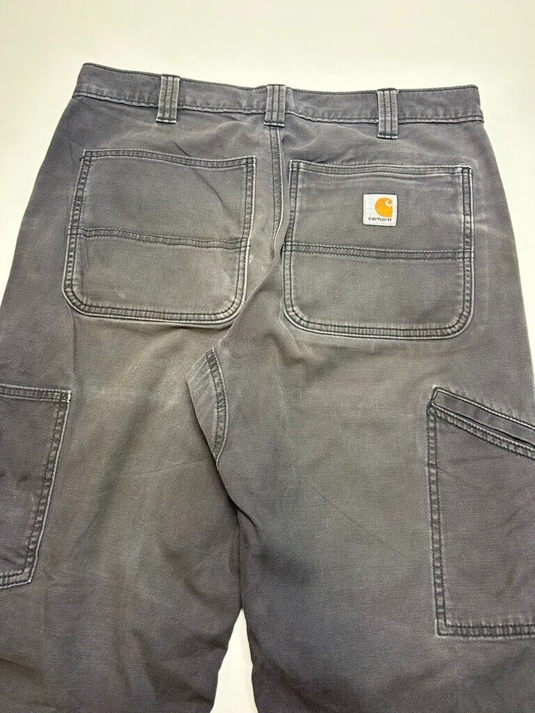 Carhartt Relaxed Fit Canvas Five Pocket Double Knee Workwear Pants Size 33