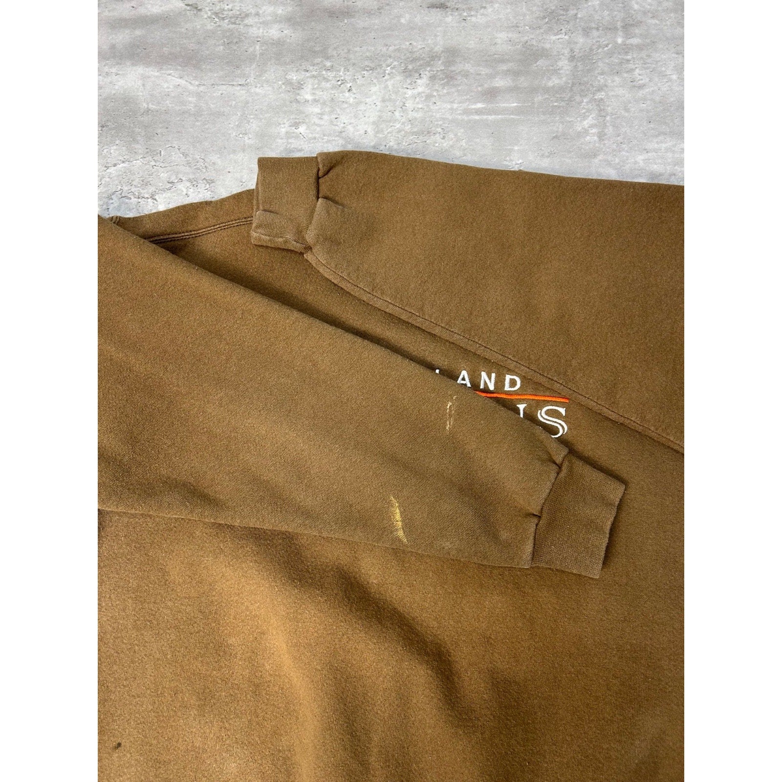Vintage 90s Cleveland Browns NFL Embroidered Spellout Sweatshirt Size XL