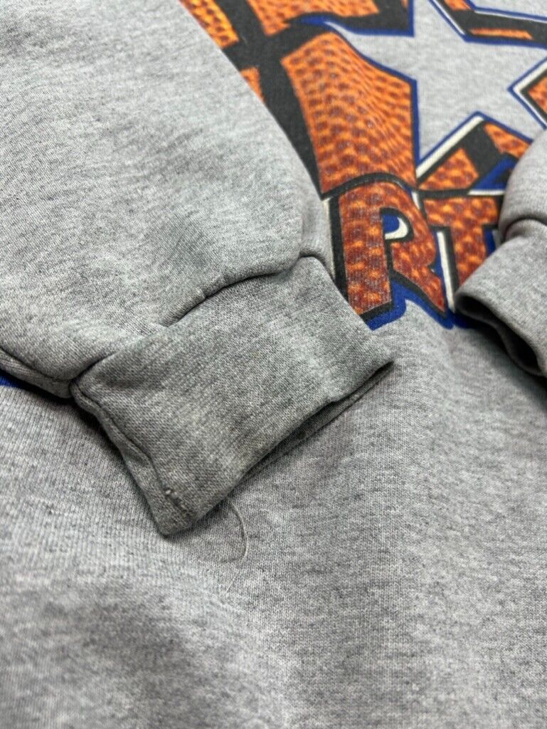 Vintage 90s Starter Basketball Graphic Logo Sweatshirt Size Small Gray