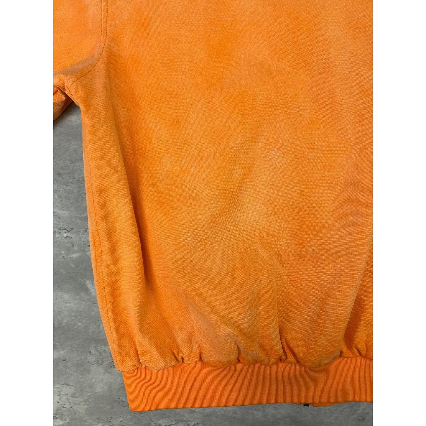 GOLF Workwear Style Canvas Full Zip Hooded Bomber Jacket Size Medium Orange