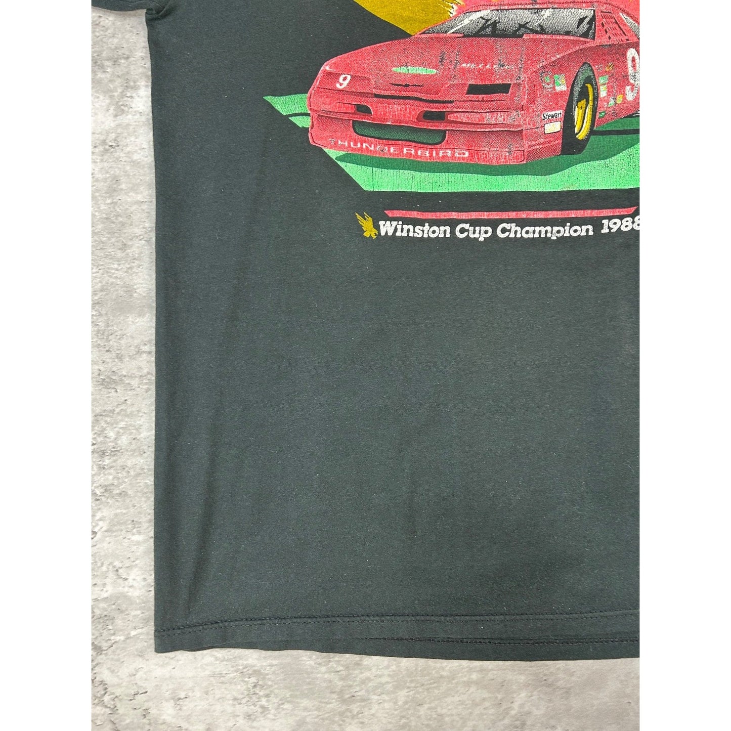 Vintage 1988 Bill Elliott #9 Nascar Winston Cup Champion Graphic T-Shirt Size XL
