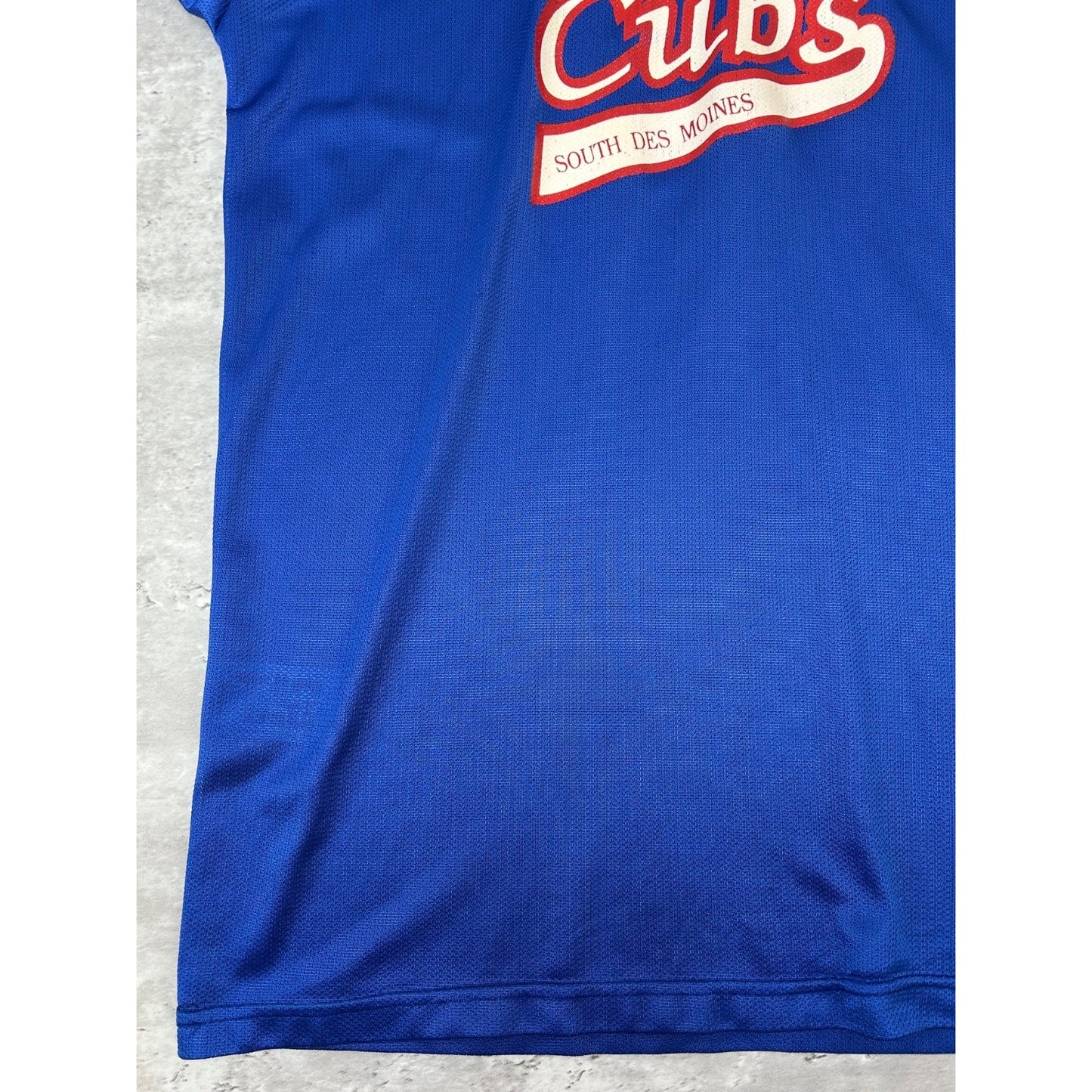 Vintage 80s South Des Moines Cubs #18 Stitched Baseball Jersey Size XL