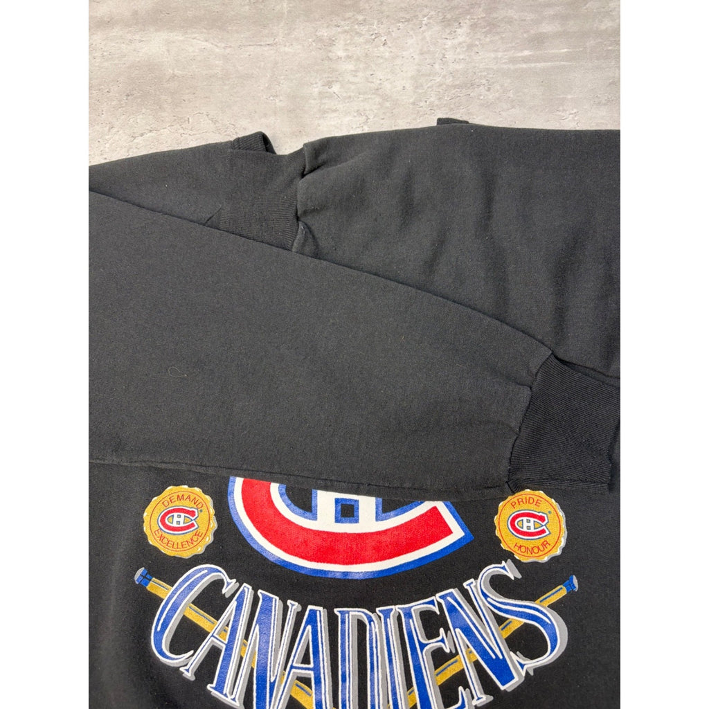 Vintage 1993 Montreal Canadiens NHL The Dynasty Continues Sweatshirt Size Large