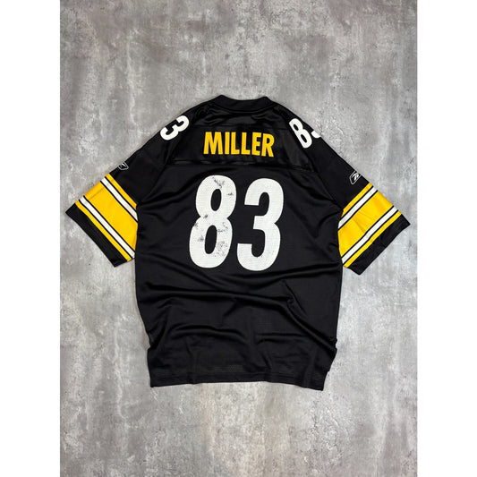 Vintage Heath Miller #83 Pittsburgh Steelers Reebok Football Jersey Size Large