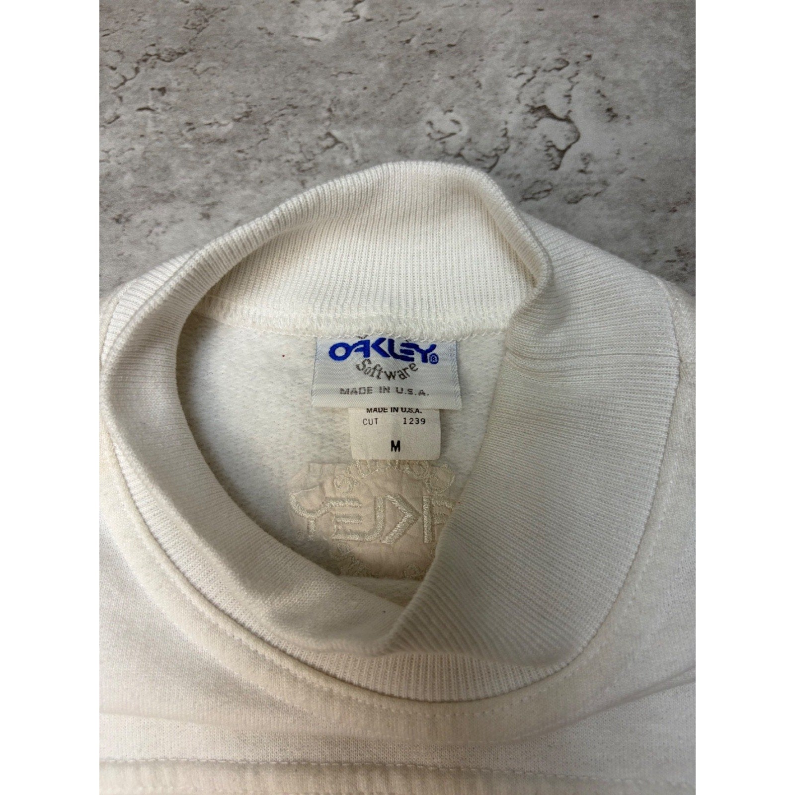 Vintage 80s/90s Oakley Thermonuclear Dynamics Tonal Sweatshirt Size Medium