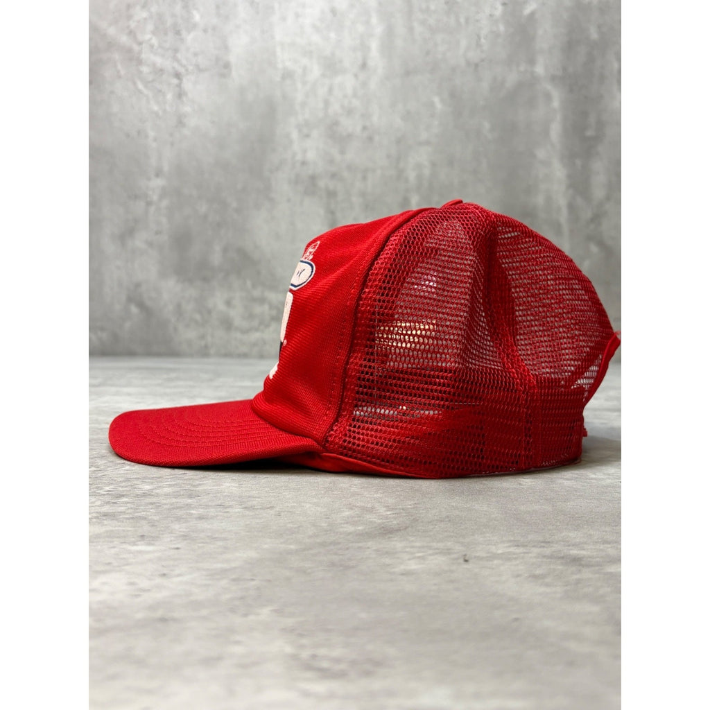 Vintage 80s/90s Nu-Gunk Power Engine Treatment Trucker Snapback Hat OSFA