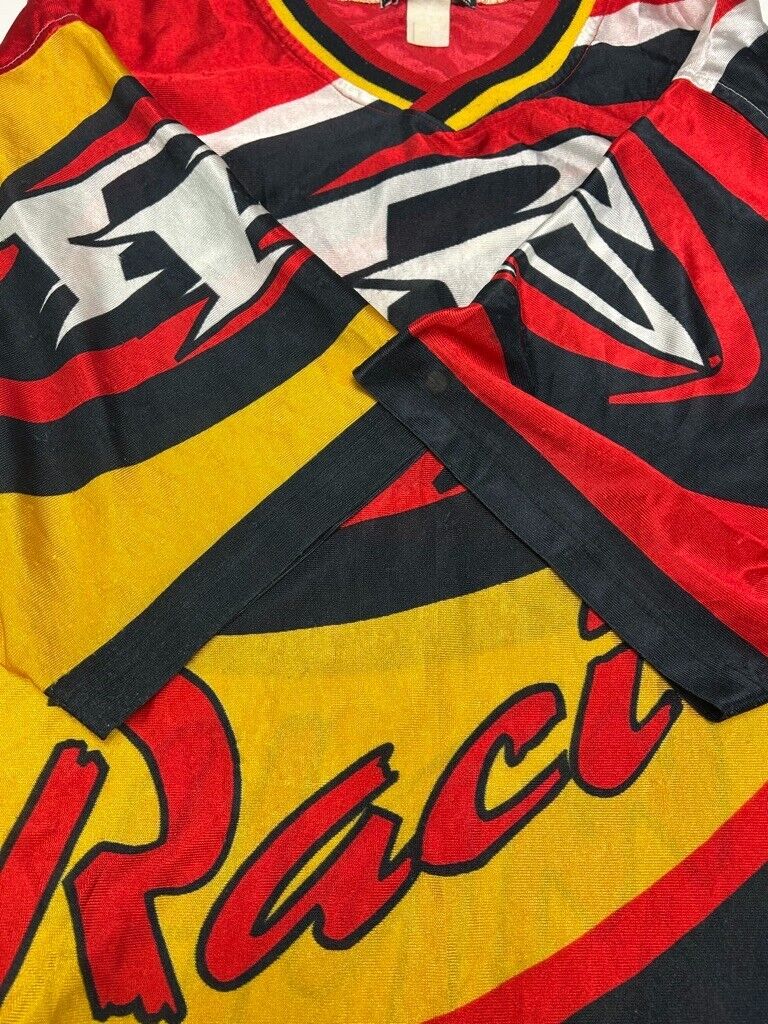 Vintage PP Racing 200MPH All Over Print Motocross Jersey Size Large XL