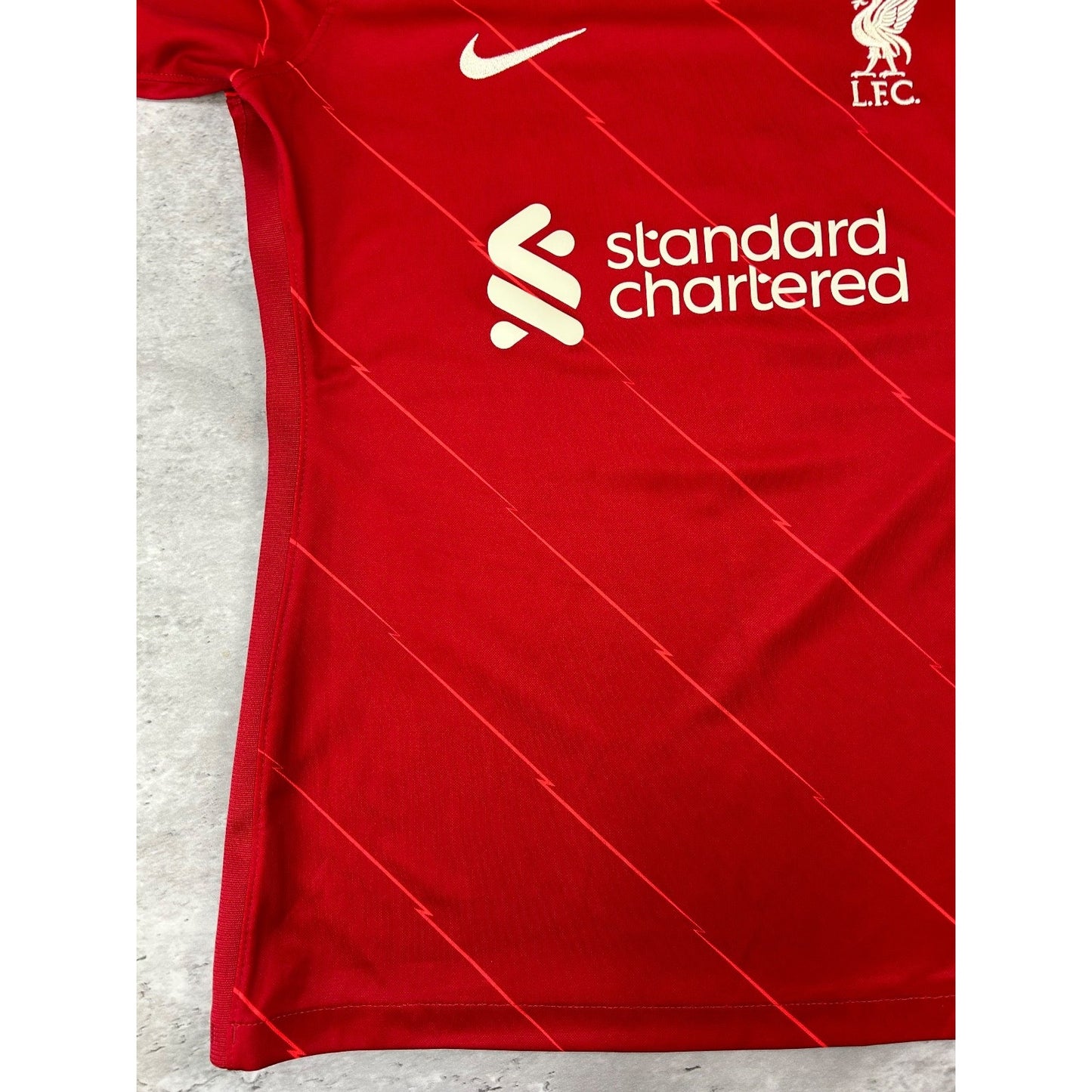Vintage Womens Liverpool LFC #18 Nike Soccer Jersey Size Medium Red