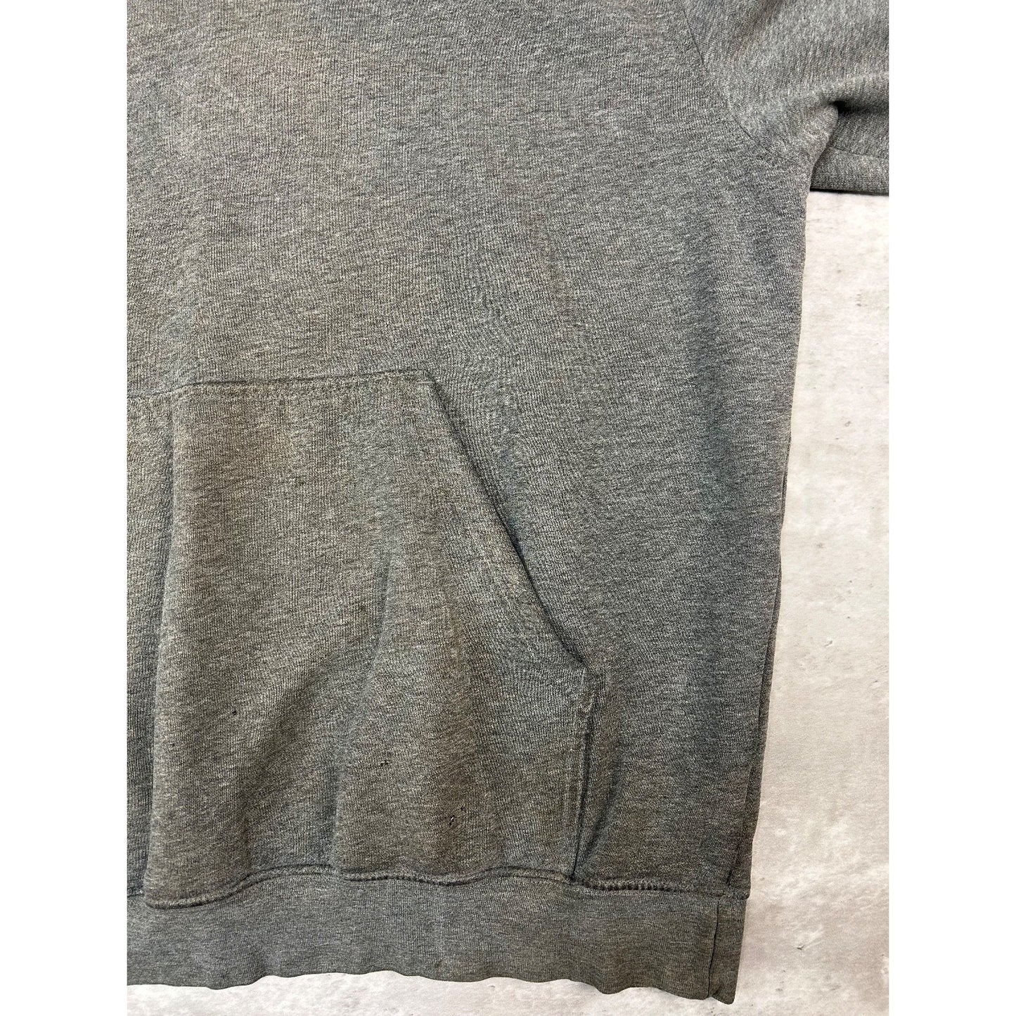 Vintage 2000s Nike Embroidered Mini Swoosh Hooded Sweatshirt Size XL Gray