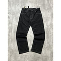 Vintage Y2K Southpole Embroidered Pockets Black Denim Pants Size 31