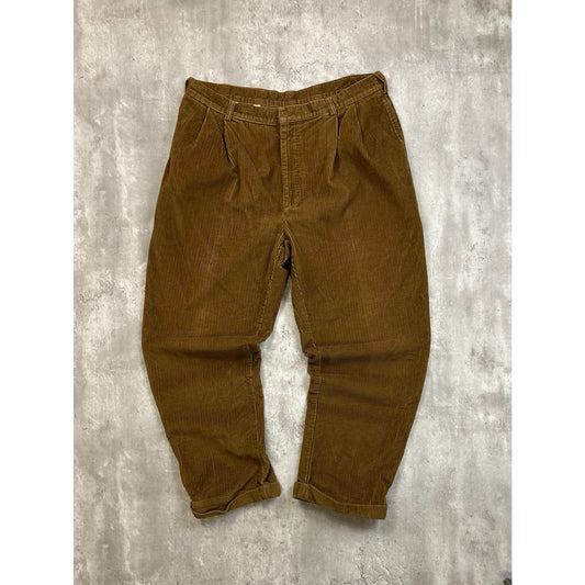 Vintage Jos. A Bank Baggy Fit Earth Tone Corduroy Pants Size 37
