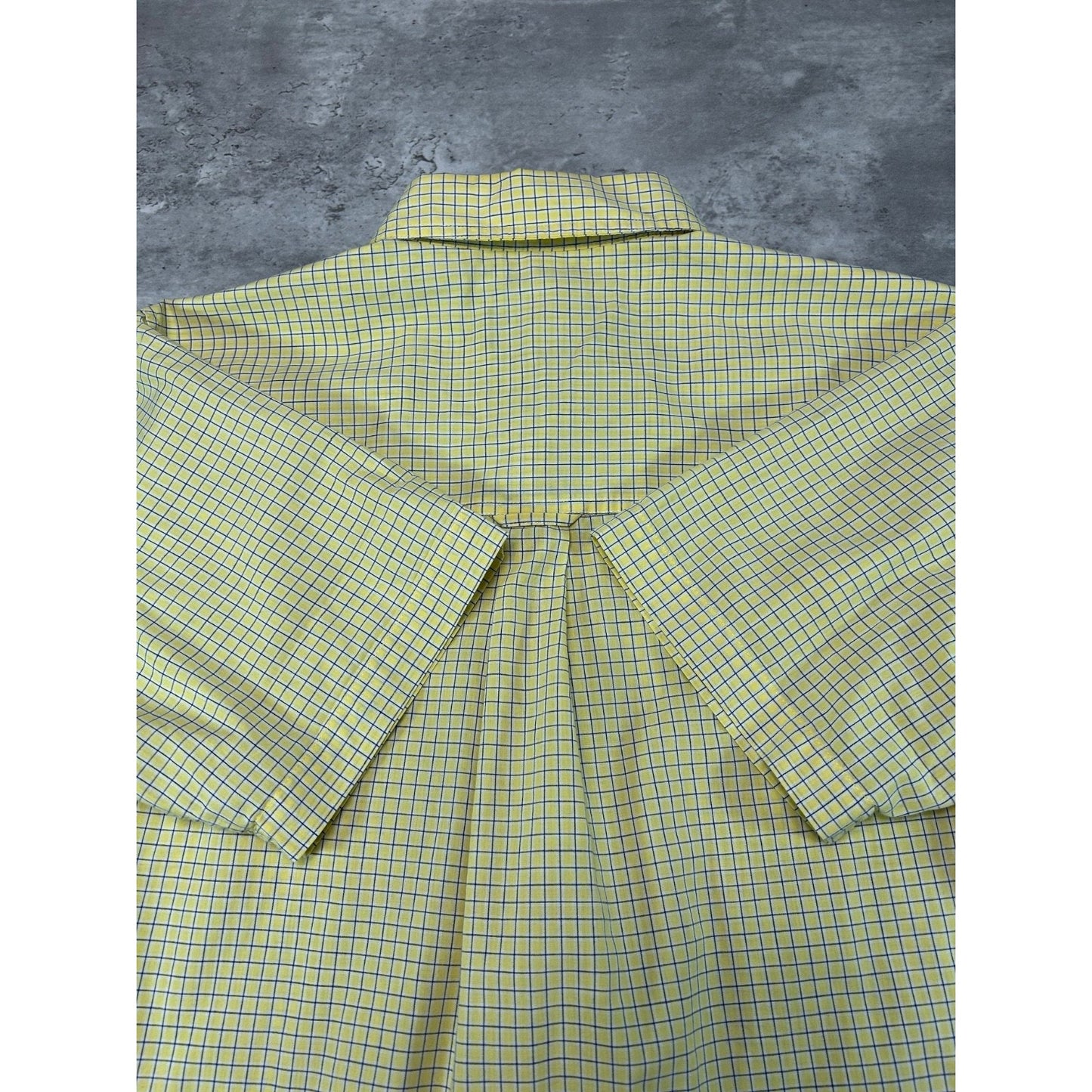 Vintage Chaps Ralph Lauren Plaid Single Pocket Short Sleeve Button Up Shirt Sz M