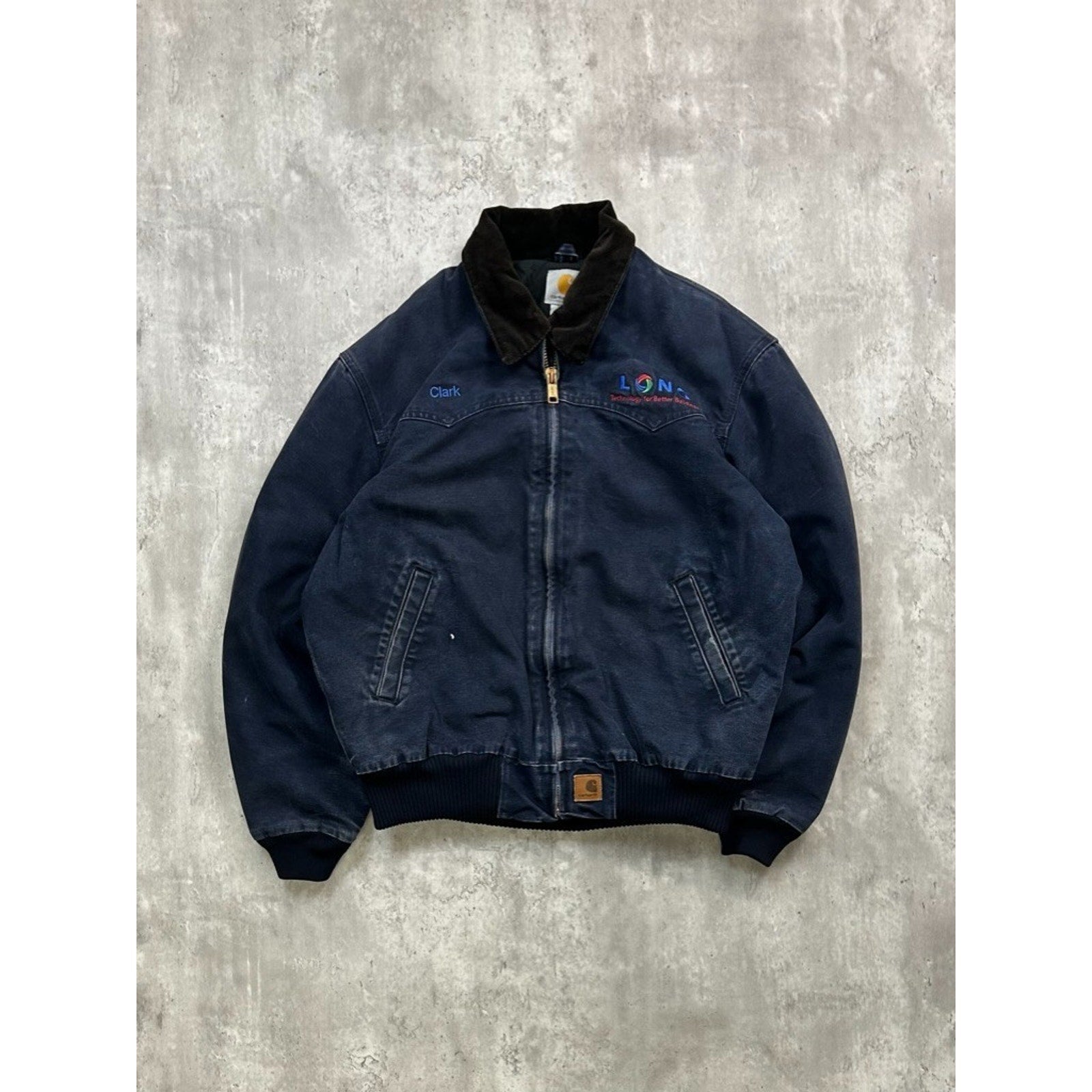 Vintage Carhartt Insulated Canvas Workwear Sante Fe Jacket Size Large