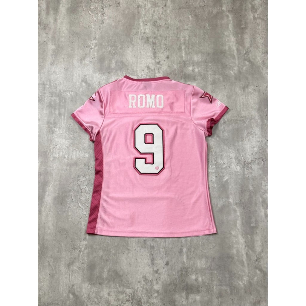 Vintage Womens Tony Romo #9 Dallas Cowboys NFL Valentines Jersey Size Medium