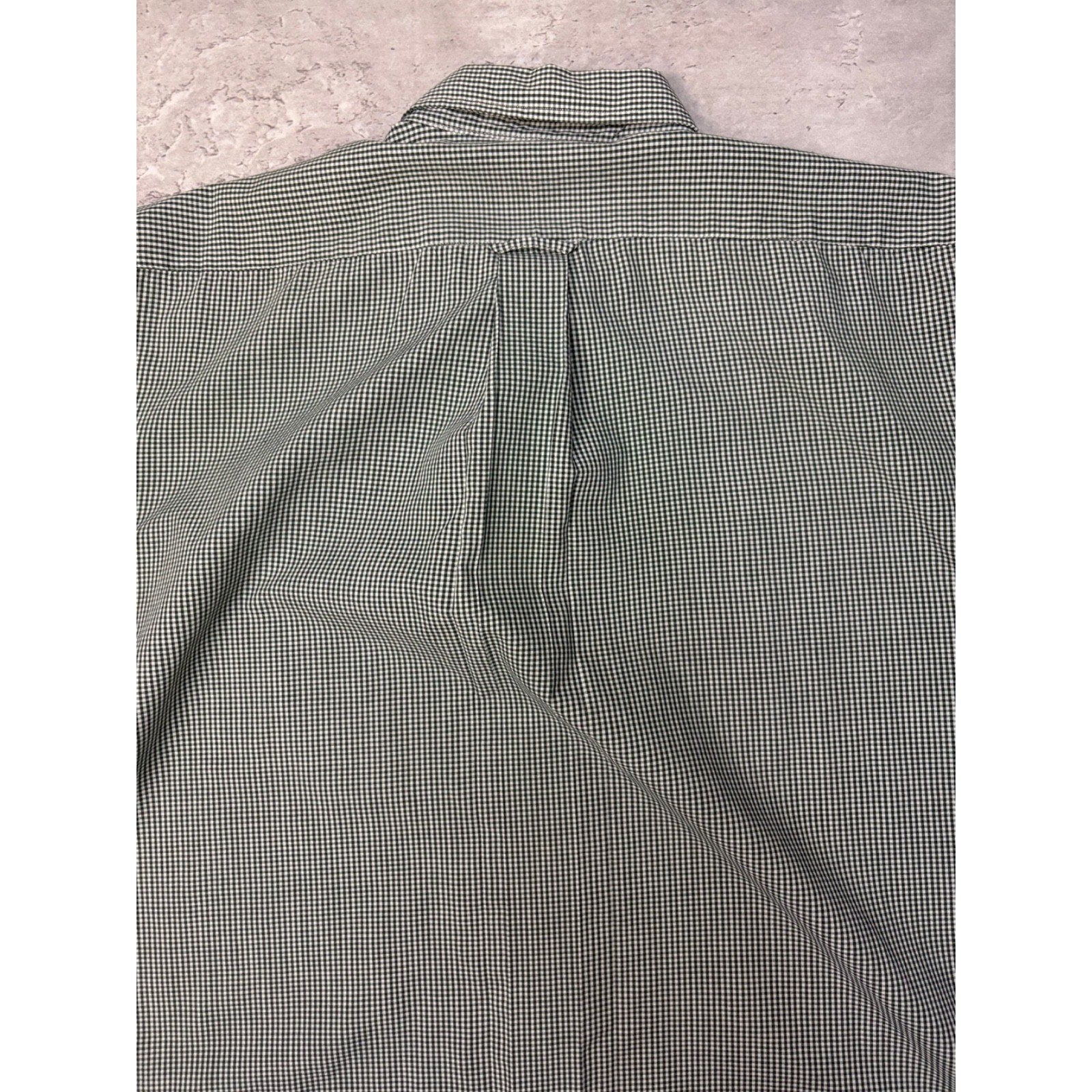 Croft & Barrow Basics Single Pocket Plaid Reworked Cropped Button Up Shirt Sz XL