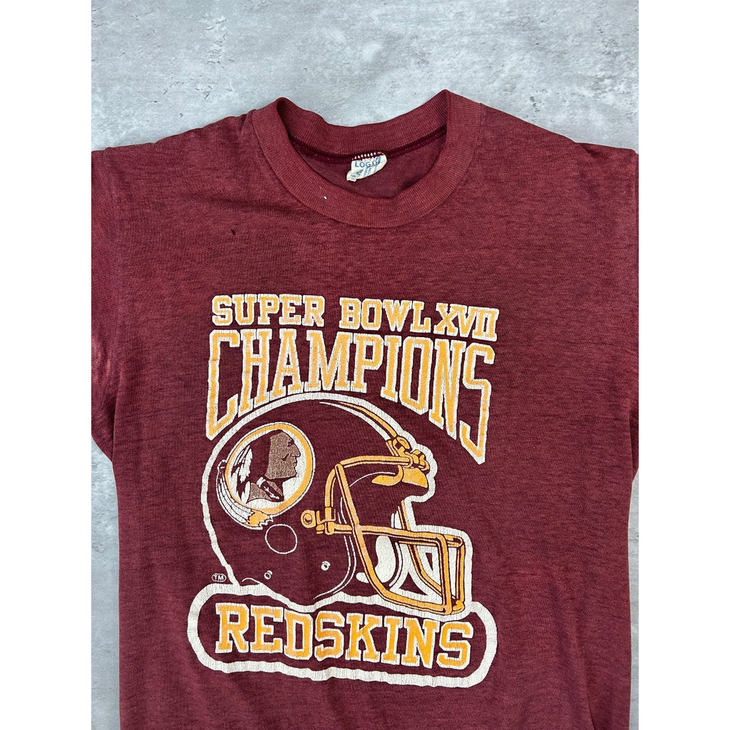 Vintage 1983 Washington Redskins NFL Super Bowl XVII Champs T-Shirt Size Medium
