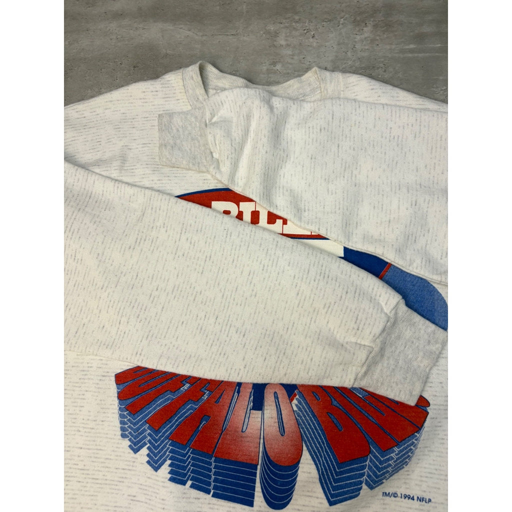 Vintage 1994 Buffalo Bills NFL 35 Year Anniversary Graphic Sweatshirt Size XL