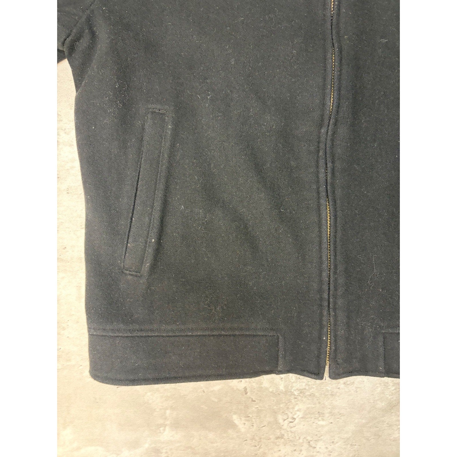 Vintage Gap Heavyweight Full Zip Black Collared Jacket Size Large