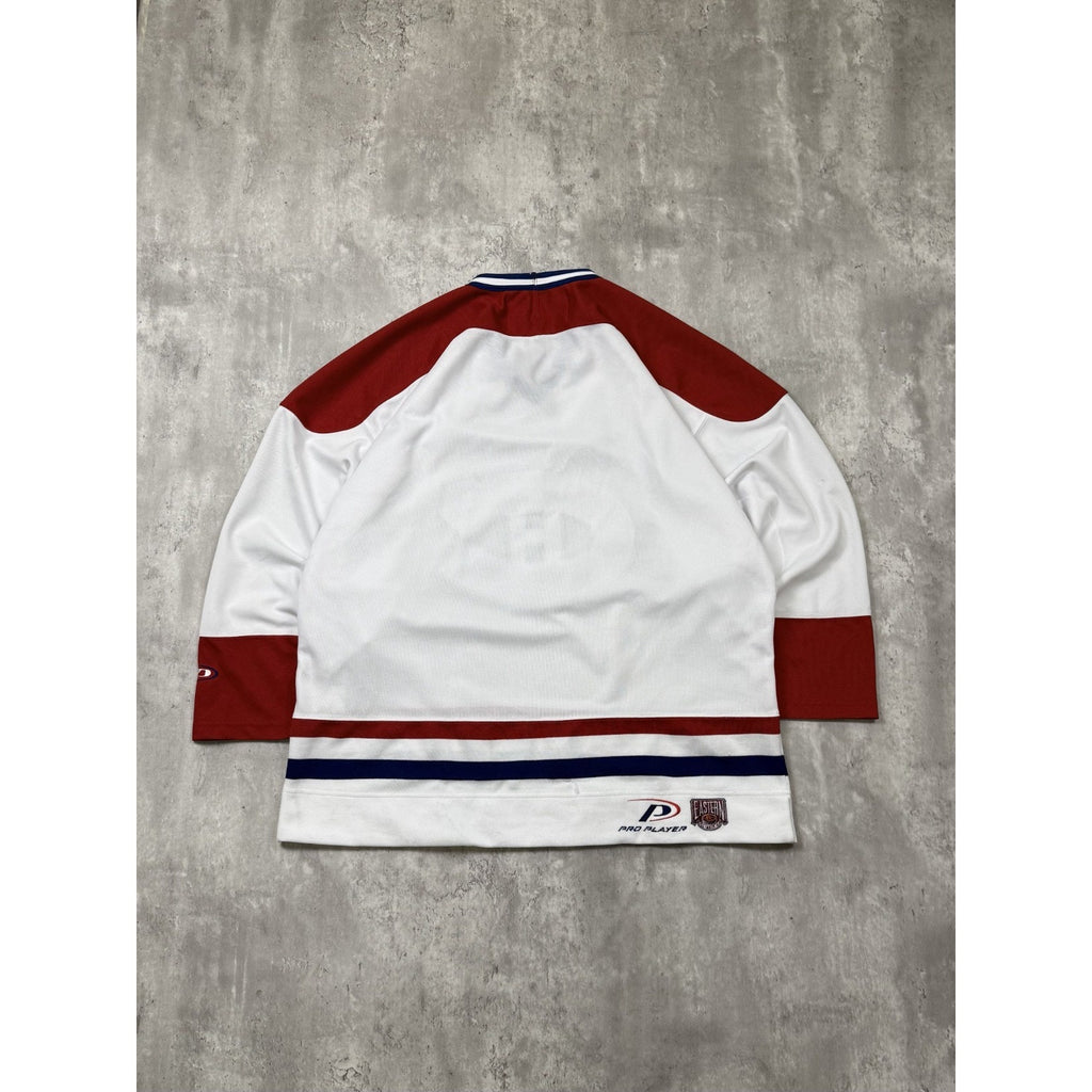 Vintage 90s Montreal Canadiens NHL Pro Player Hockey Jersey Size Large