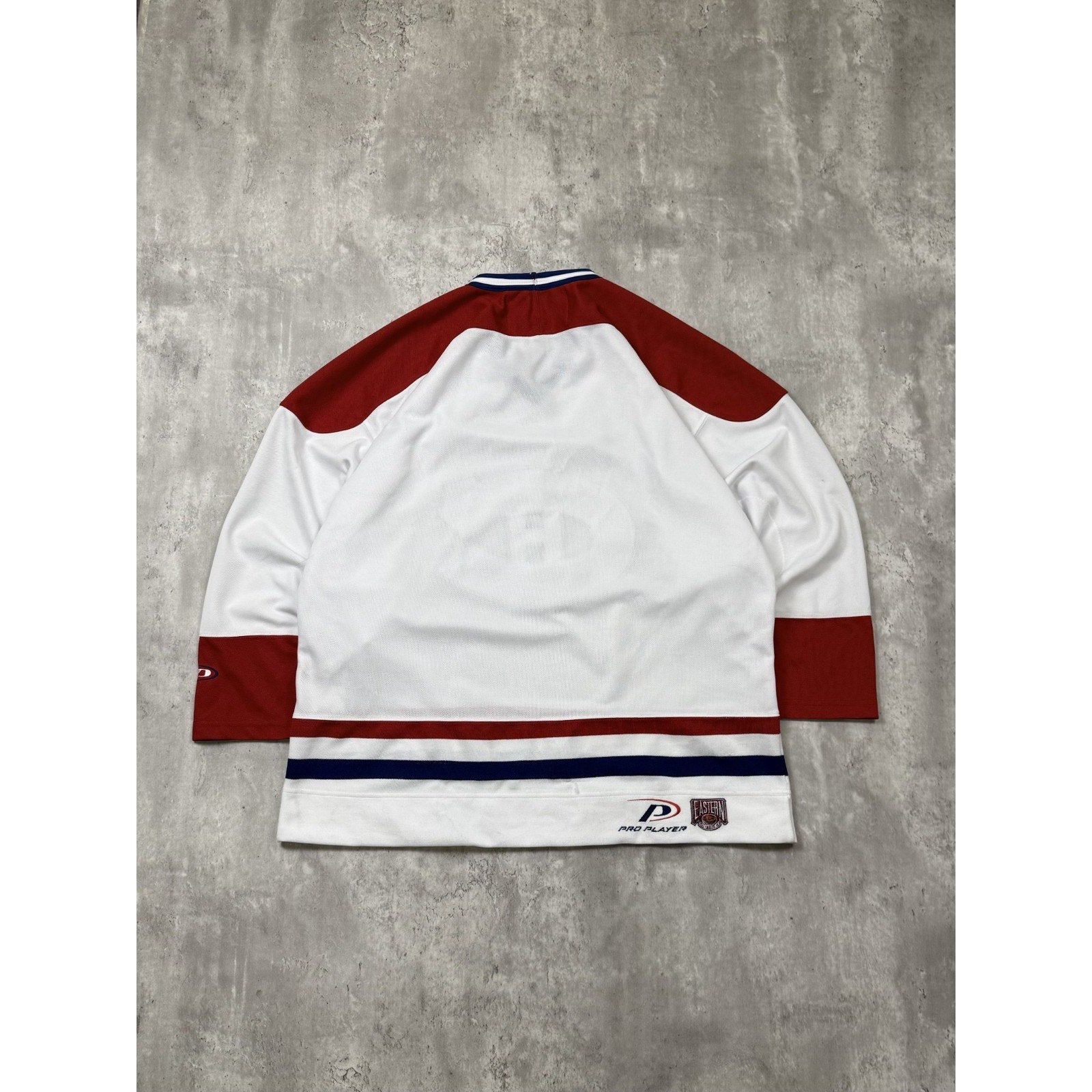 Vintage 90s Montreal Canadiens NHL Pro Player Hockey Jersey Size Large