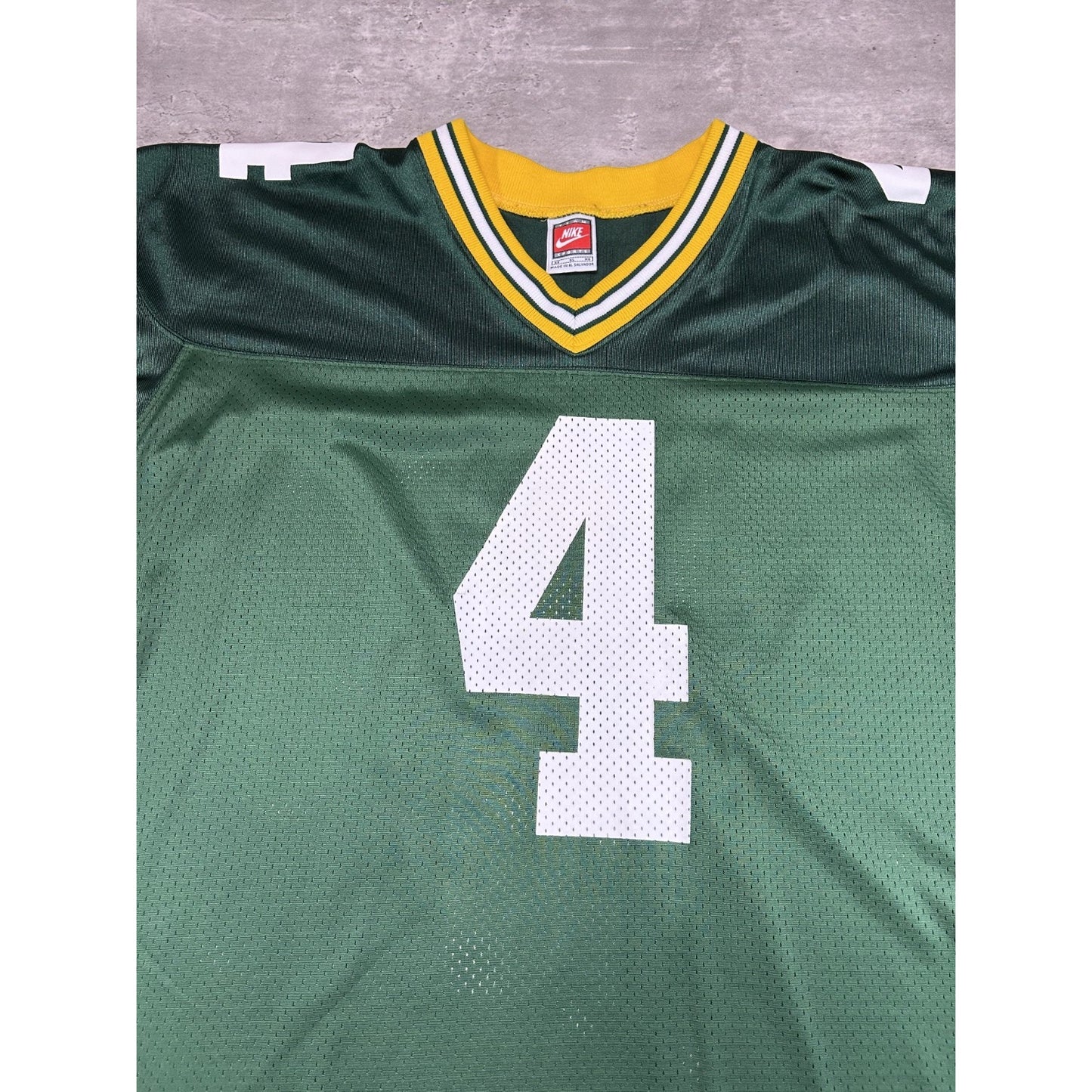 Vintage 90s Brett Favre #4 Green Bay Packers NFL Nike Football Jersey Size XL