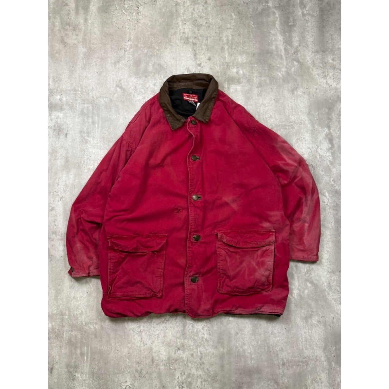Vintage 90s Marlboro Country Store Canvas Long Farm Jacket Size XL