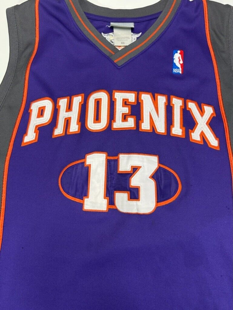 Vintage Steve Nash #13 Phoenix Suns NBA Reebok Wide Shoulder Jersey Size 46 XL