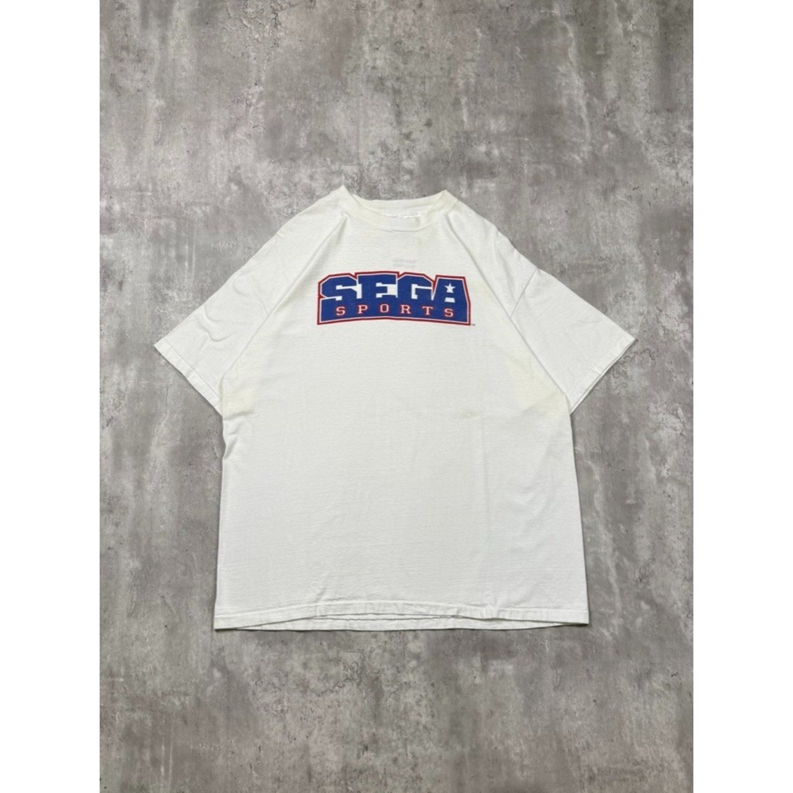 Vintage 90s Sega Sports Video Game Graphic Spellout T-Shirt Size XL