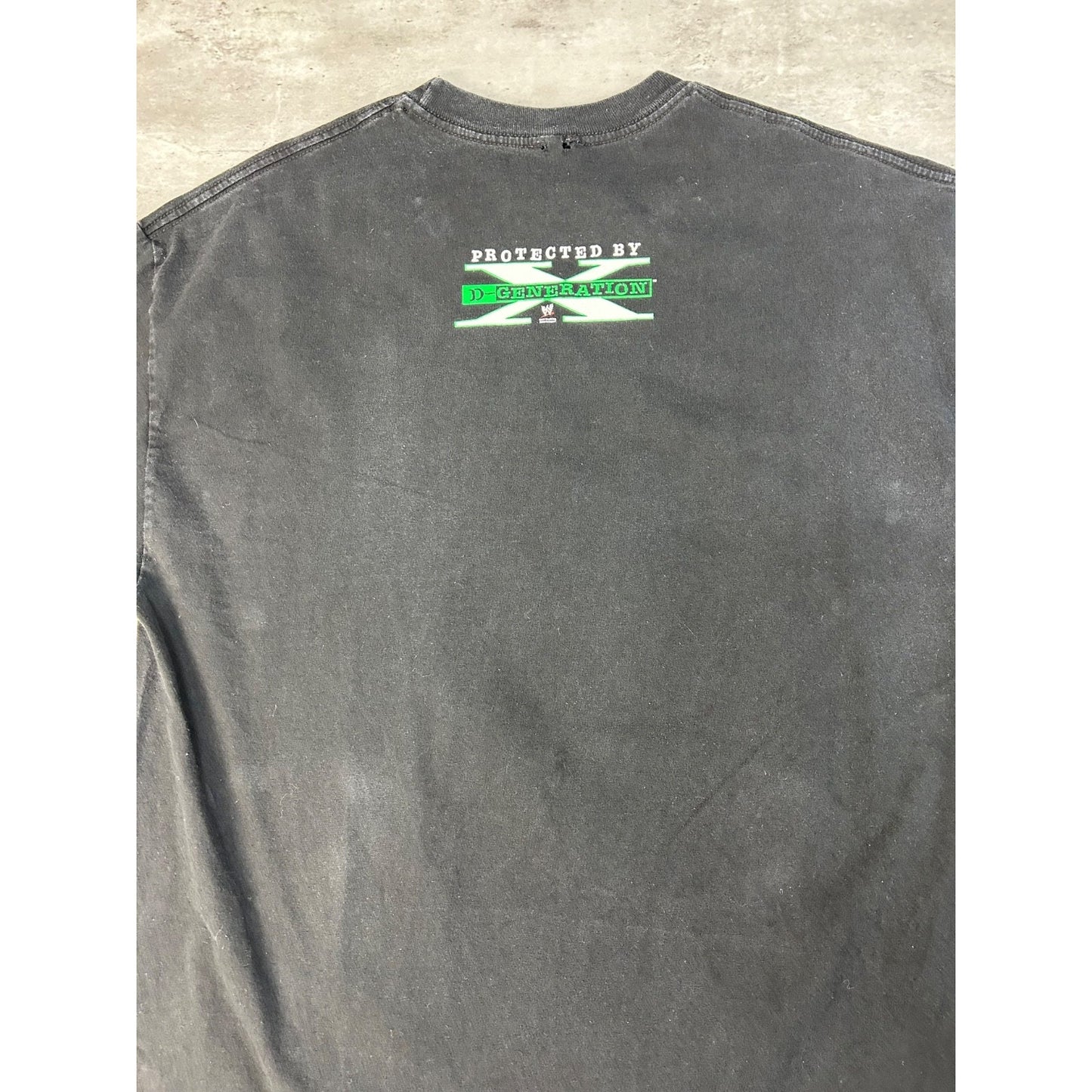 Vintage WWE D-Generation X Spellout Graphic Wrestling T-Shirt Size Large