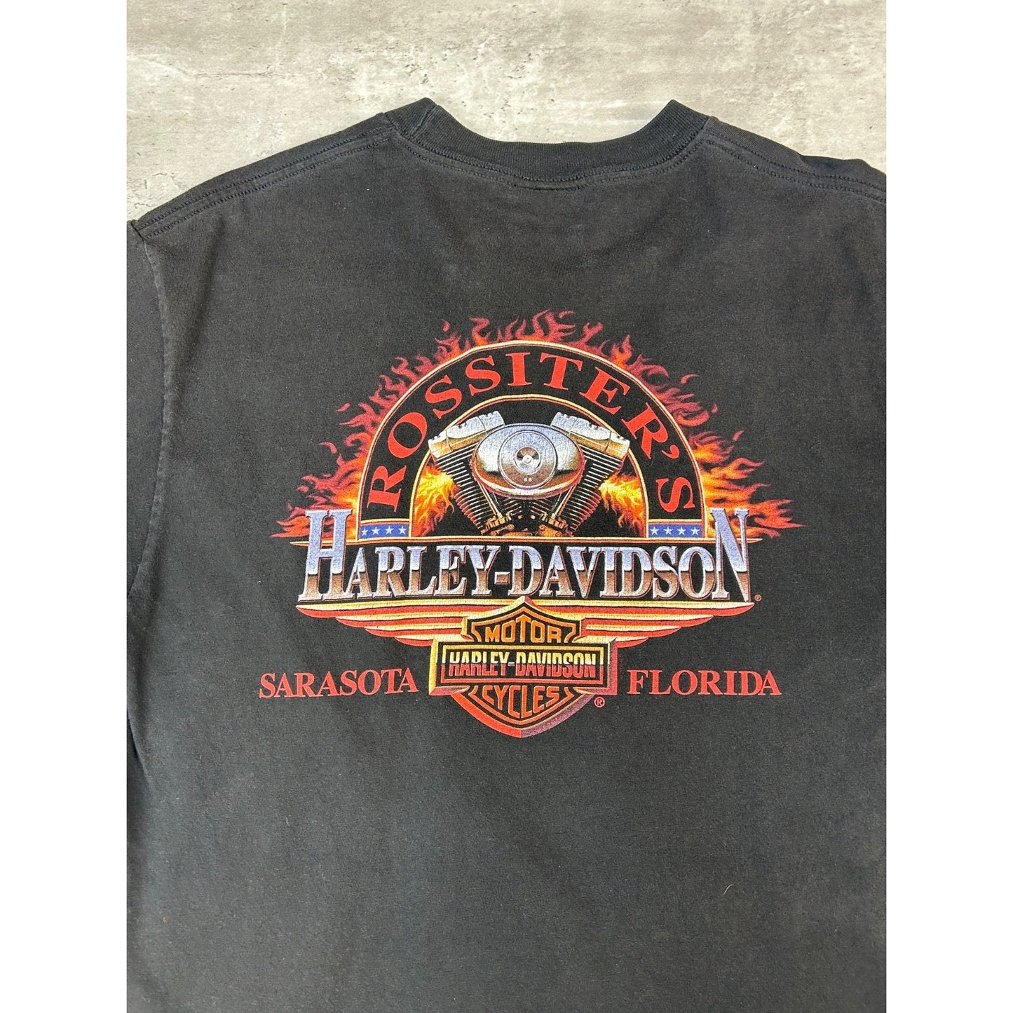 Vintage Harley Davidson American Made Freedom Machine Graphic T-Shirt Size Large