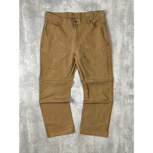 Vintage Dickies Canvas Workwear Carpenter Pants Size 37 Beige