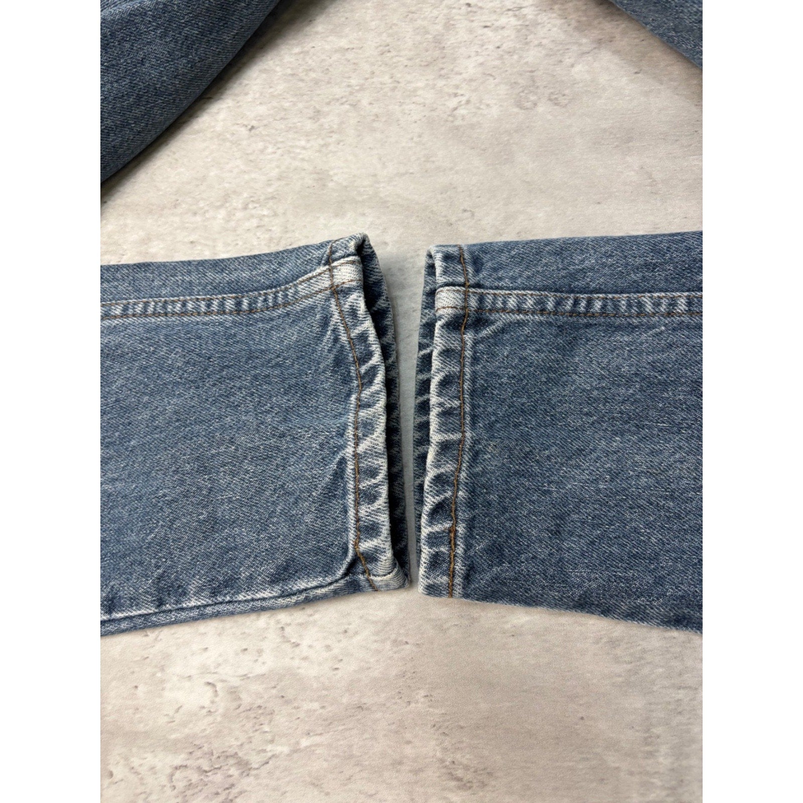 Vintage 90s Levis 816 White Tab Dark Wash Faded Denim Pants Size 27